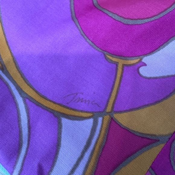 Trina Turk x Banana Republic Pink Orange Swirl Long Sleeve Shift Dress Small - Picture 13 of 13